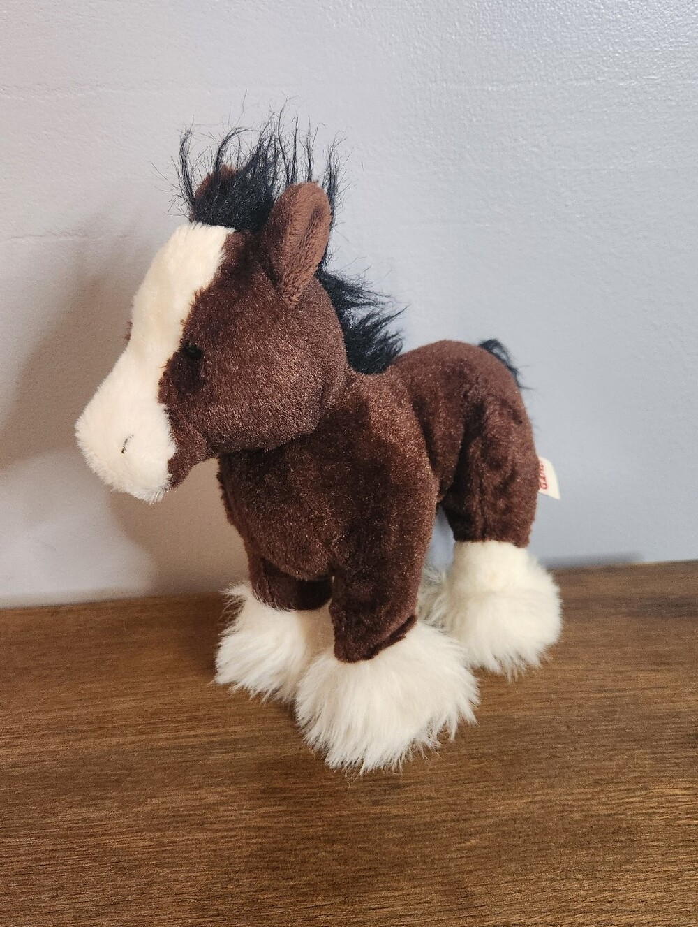Webkinz Clydesdale Horse HM139 Plush Stuffed Animal No Code Retired